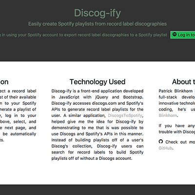 Discog-ify